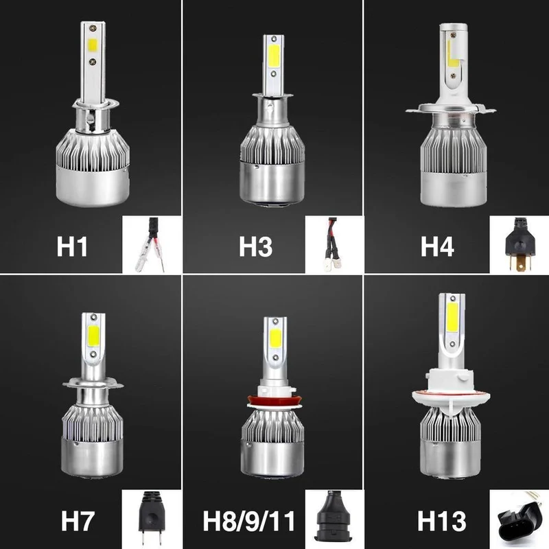 Autoscheinwerfer H4 LED-Lampen 9003 HB2 H13 9008 9004 9007 H1 H3 H7 H8 H9 H11 9005 HB3 9006 HB4 880 H27 Autoscheinwerferlampe