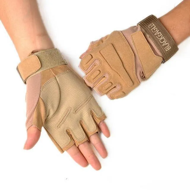 Black Hawk Military Tactical Gloves Herren Fighting Combat Half Finger Anti-Rutsch-Handschuhe M / L / XL