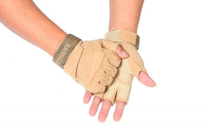 Black Hawk Military Tactical Gloves Herren Fighting Combat Half Finger Anti-Rutsch-Handschuhe M / L / XL