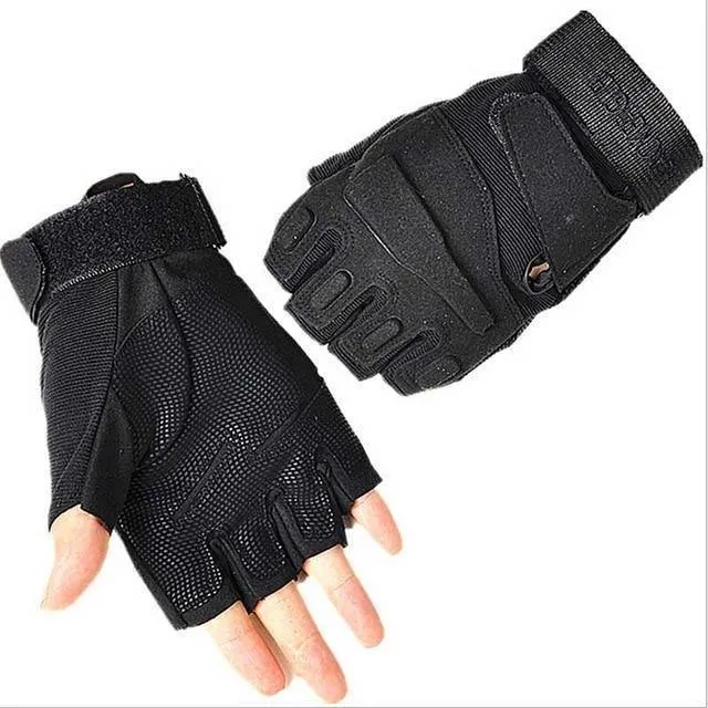 Black Hawk Military Tactical Gloves Herren Fighting Combat Half Finger Anti-Rutsch-Handschuhe M / L / XL