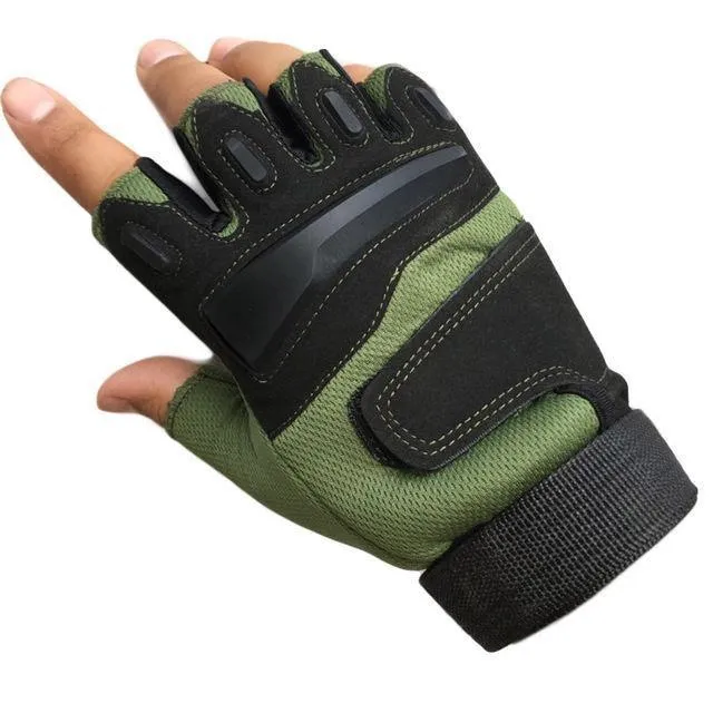 Black Hawk Military Tactical Gloves Herren Fighting Combat Half Finger Anti-Rutsch-Handschuhe M / L / XL