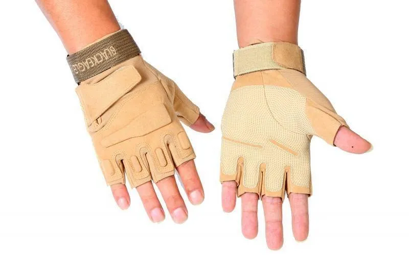 Black Hawk Military Tactical Gloves Herren Fighting Combat Half Finger Anti-Rutsch-Handschuhe M / L / XL