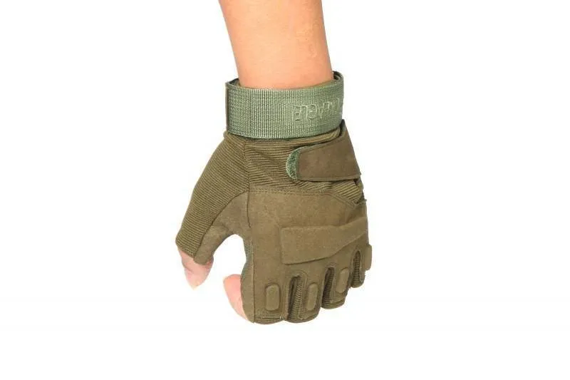 Black Hawk Military Tactical Gloves Herren Fighting Combat Half Finger Anti-Rutsch-Handschuhe M / L / XL