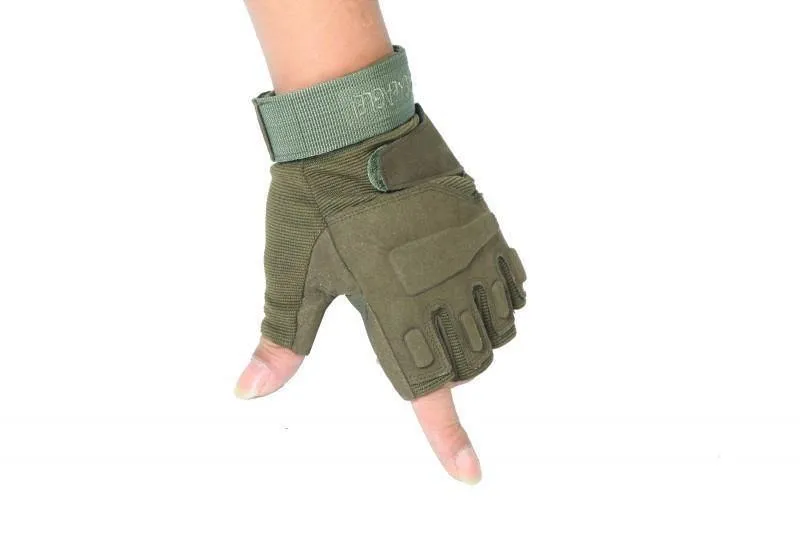 Black Hawk Military Tactical Gloves Herren Fighting Combat Half Finger Anti-Rutsch-Handschuhe M / L / XL