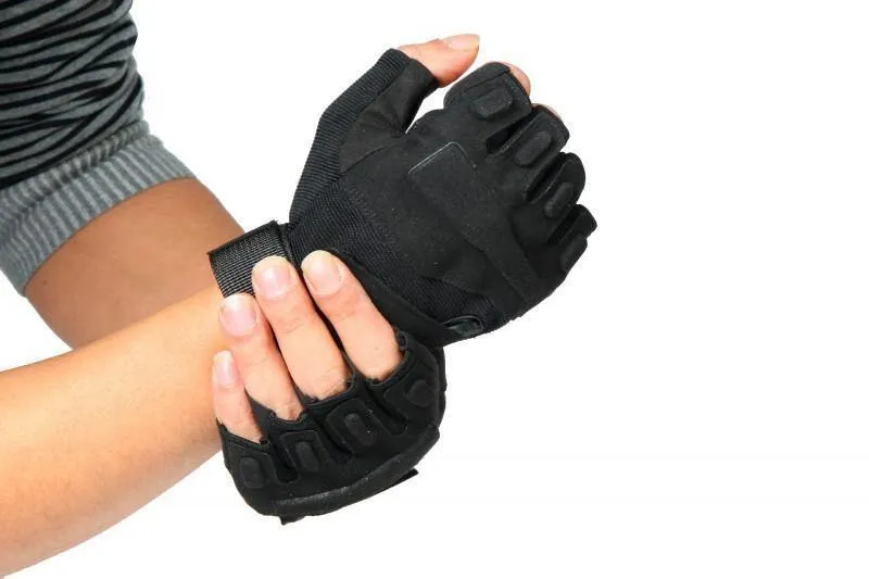 Black Hawk Military Tactical Gloves Herren Fighting Combat Half Finger Anti-Rutsch-Handschuhe M / L / XL