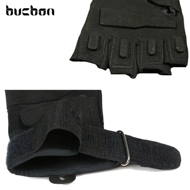Black Hawk Military Tactical Gloves Herren Fighting Combat Half Finger Anti-Rutsch-Handschuhe M / L / XL