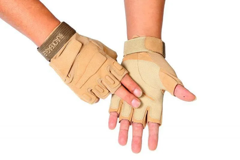 Black Hawk Military Tactical Gloves Herren Fighting Combat Half Finger Anti-Rutsch-Handschuhe M / L / XL