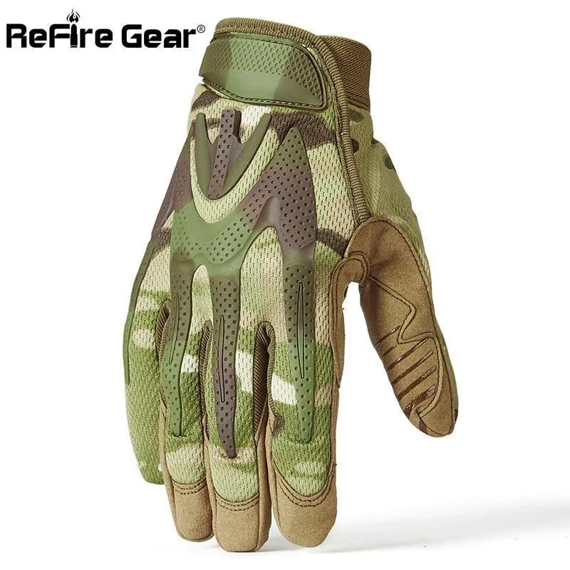 Camouflage Taktische Armee Handschuhe Männer SWAT Militärische Ausrüstung Vollfingerhandschuh CP Camo Paintball