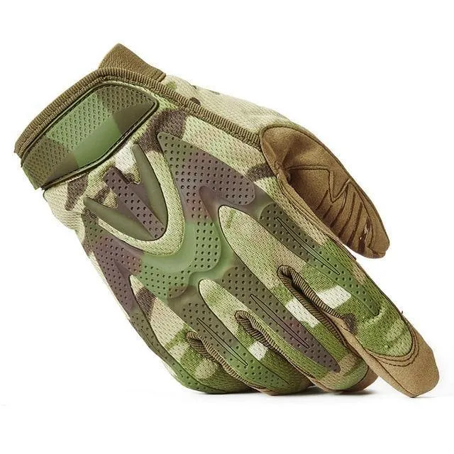 Camouflage Taktische Armee Handschuhe Männer SWAT Militärische Ausrüstung Vollfingerhandschuh CP Camo Paintball