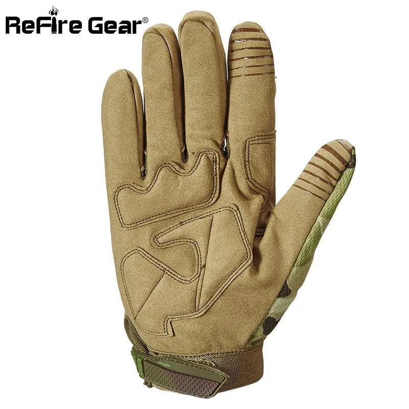 Camouflage Taktische Armee Handschuhe Männer SWAT Militärische Ausrüstung Vollfingerhandschuh CP Camo Paintball