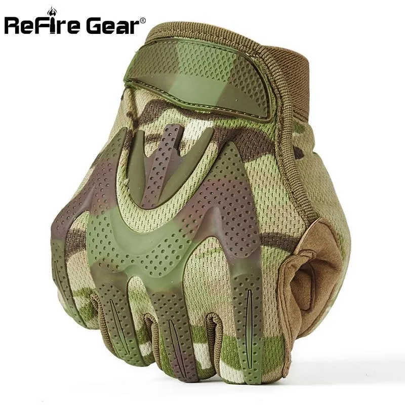 Camouflage Taktische Armee Handschuhe Männer SWAT Militärische Ausrüstung Vollfingerhandschuh CP Camo Paintball