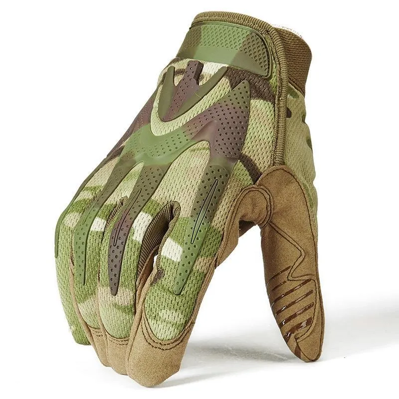 Camouflage Taktische Armee Handschuhe Männer SWAT Militärische Ausrüstung Vollfingerhandschuh CP Camo Paintball