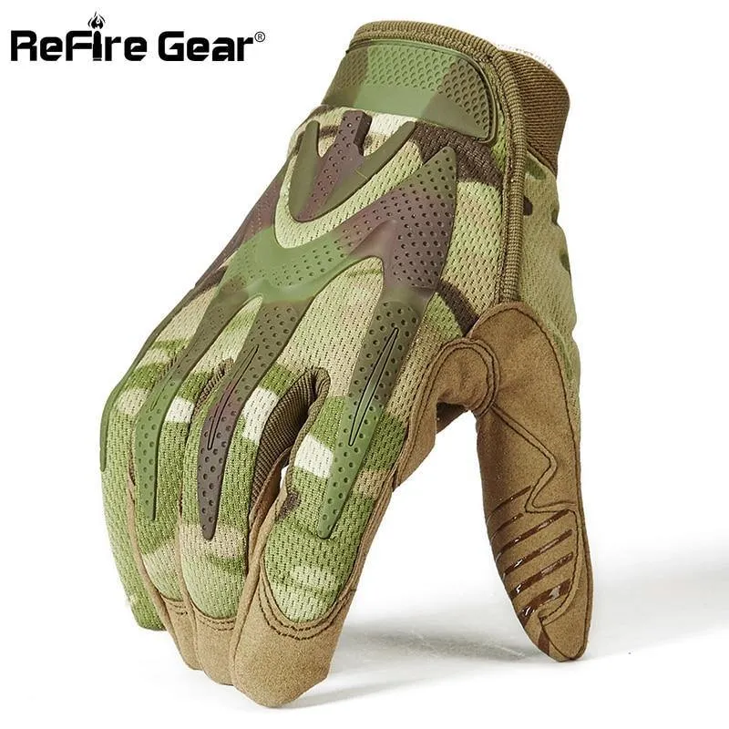 Camouflage Taktische Armee Handschuhe Männer SWAT Militärische Ausrüstung Vollfingerhandschuh CP Camo Paintball