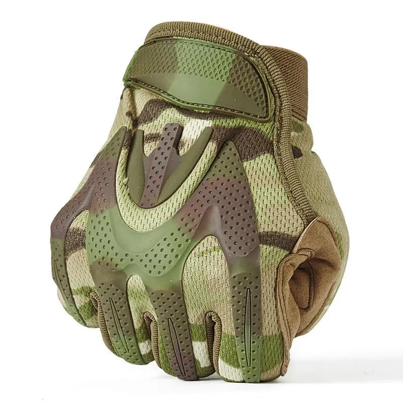 Camouflage Taktische Armee Handschuhe Männer SWAT Militärische Ausrüstung Vollfingerhandschuh CP Camo Paintball