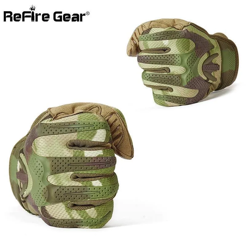 Camouflage Taktische Armee Handschuhe Männer SWAT Militärische Ausrüstung Vollfingerhandschuh CP Camo Paintball