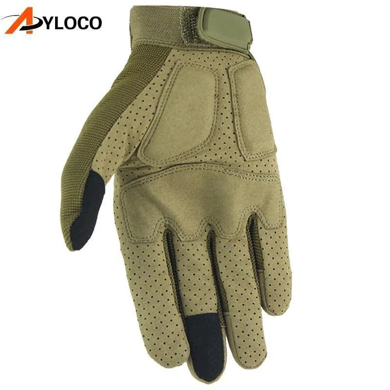 Berührungshandschuhe Airsoft Paintball Military Handschuhe Männer Army Special Forces Fahrrad Vollfinger-Fitnesshandschuhe