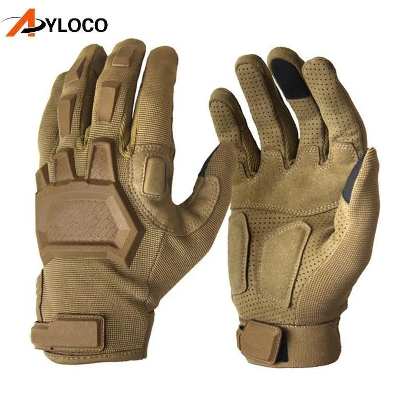 Berührungshandschuhe Airsoft Paintball Military Handschuhe Männer Army Special Forces Fahrrad Vollfinger-Fitnesshandschuhe