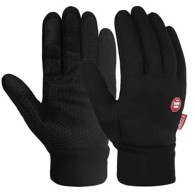 Winterhandschuhe für Herren und Damen, warm, winddicht, Outdoor-Handschuhe, dicke warme Fäustlinge, Touchscreen-Handschuhe, Unisex, Anti-Rutsch-Design