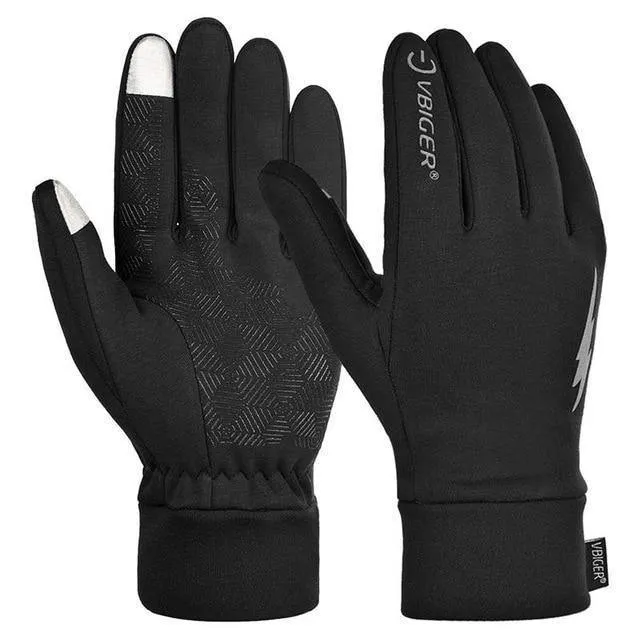 Winterhandschuhe für Herren und Damen, warm, winddicht, Outdoor-Handschuhe, dicke warme Fäustlinge, Touchscreen-Handschuhe, Unisex, Anti-Rutsch-Design