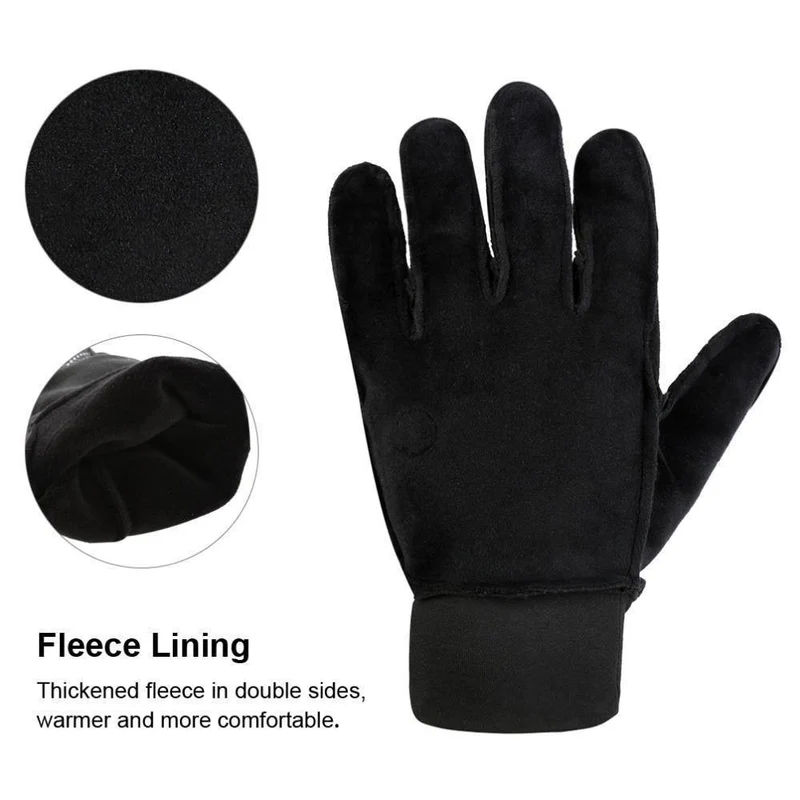 Winterhandschuhe für Herren und Damen, warm, winddicht, Outdoor-Handschuhe, dicke warme Fäustlinge, Touchscreen-Handschuhe, Unisex, Anti-Rutsch-Design