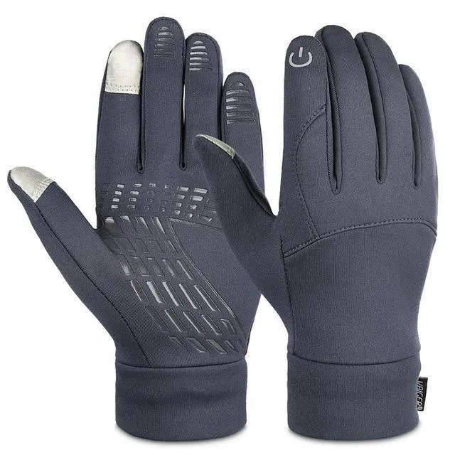 Winterhandschuhe für Herren und Damen, warm, winddicht, Outdoor-Handschuhe, dicke warme Fäustlinge, Touchscreen-Handschuhe, Unisex, Anti-Rutsch-Design