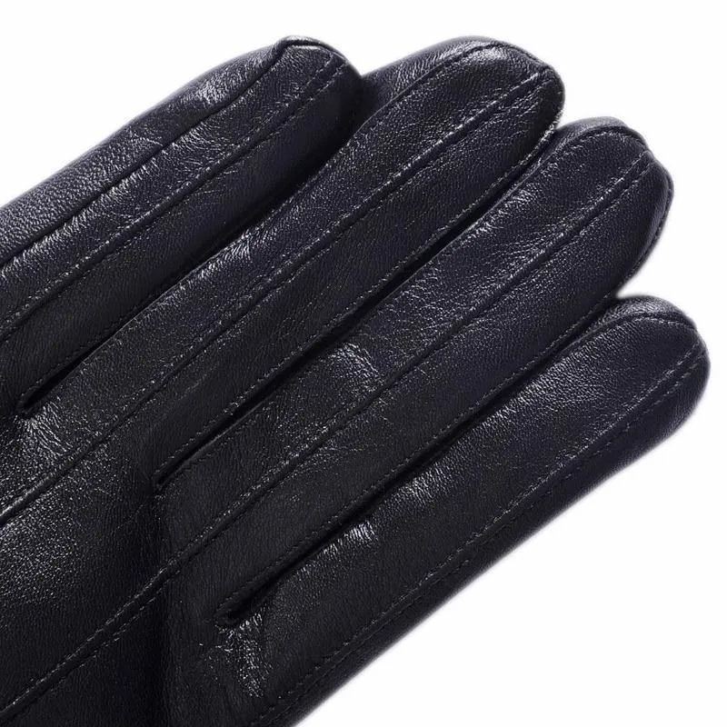 Winter Warme Handschuhe Echtes Schaffell Leder Handschuhe Männlichen Touchscreen Handschuhe Fäustlinge Winter Handschuhe Männlichen