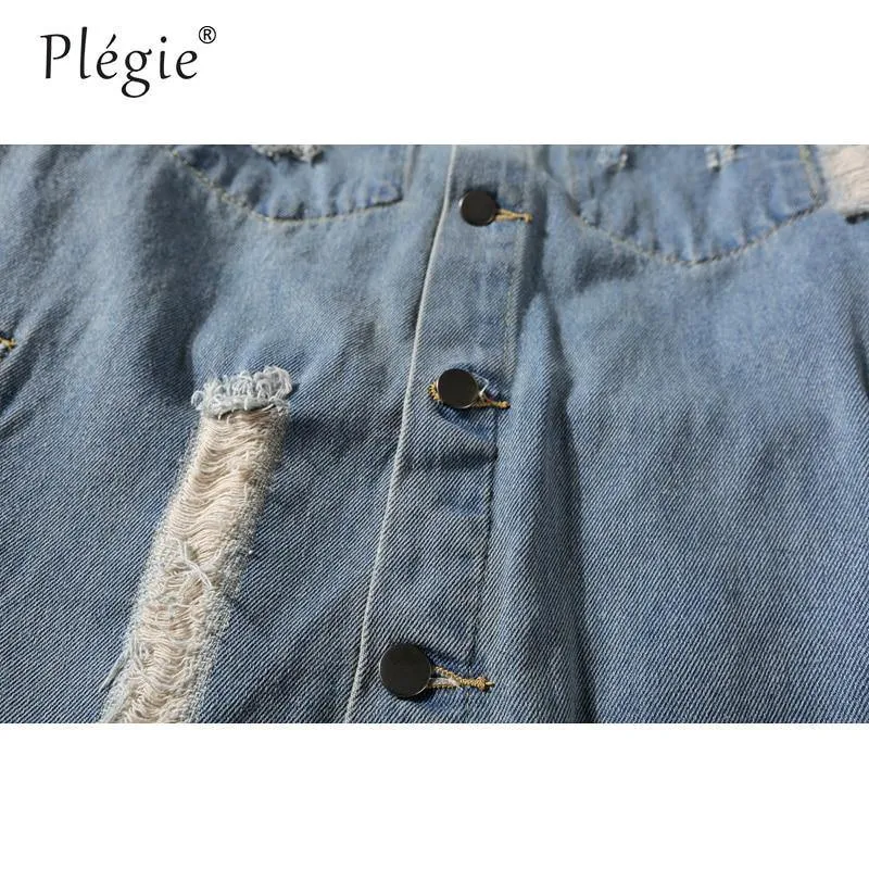 Hipster Männer Stickerei Denim Jacken Retro Streetwear Harajuku Ripped Slim fit Hip Hop