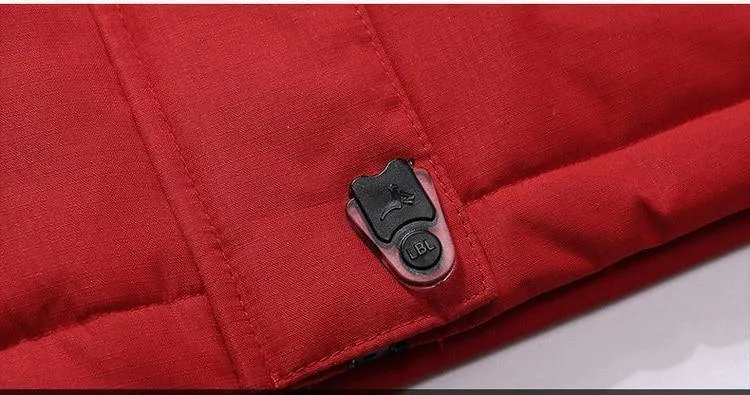 Herren Winterjacke Herren Wasserdicht Winddicht Parka Herren Schnee Abwehr Dicker Mantel Herren