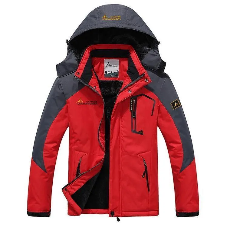 Herren Winterjacke Herren Wasserdicht Winddicht Parka Herren Schnee Abwehr Dicker Mantel Herren