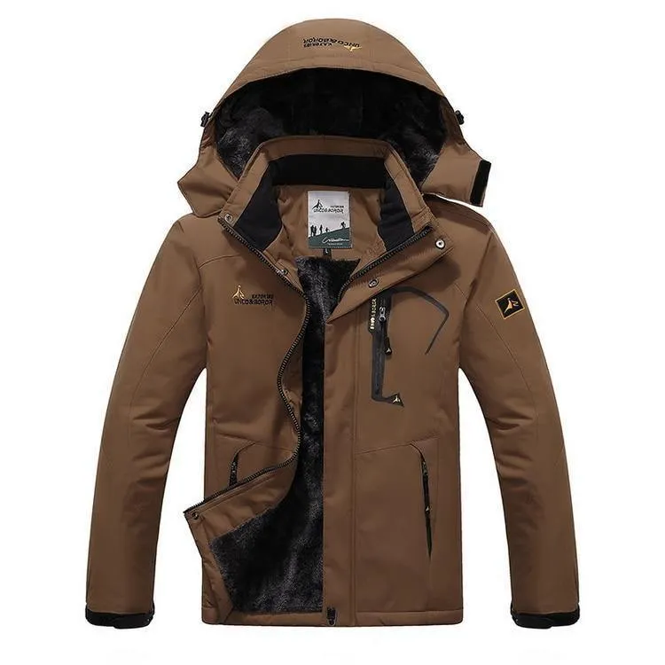 Herren Winterjacke Herren Wasserdicht Winddicht Parka Herren Schnee Abwehr Dicker Mantel Herren