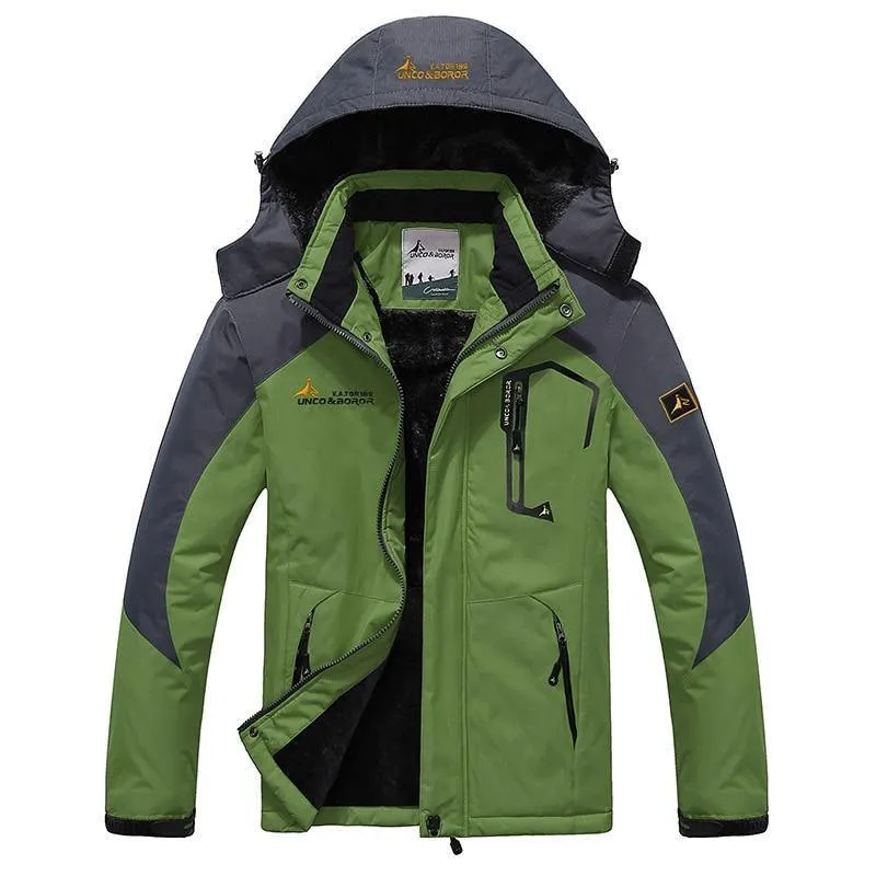 Herren Winterjacke Herren Wasserdicht Winddicht Parka Herren Schnee Abwehr Dicker Mantel Herren