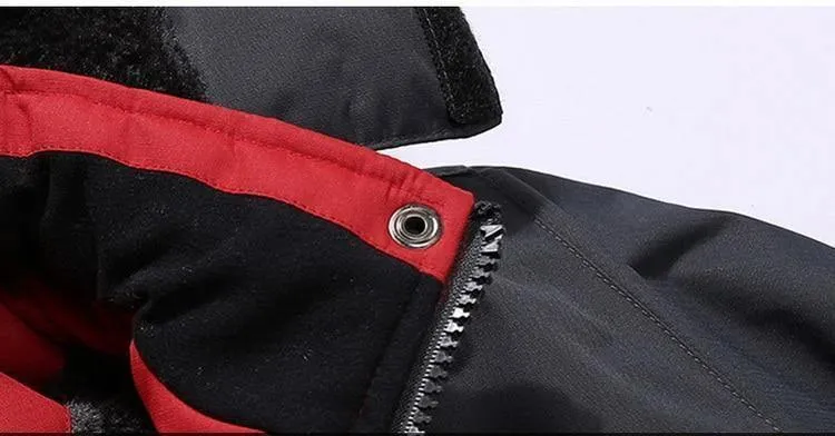 Herren Winterjacke Herren Wasserdicht Winddicht Parka Herren Schnee Abwehr Dicker Mantel Herren