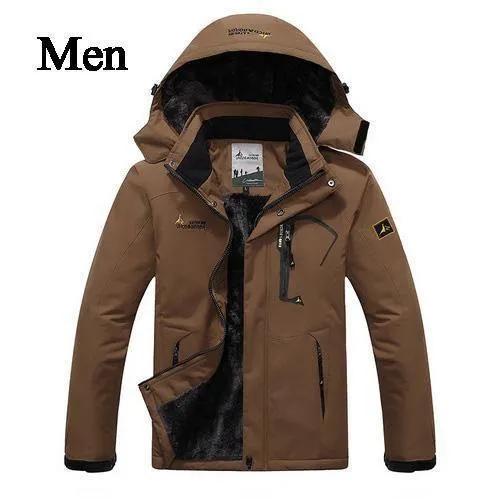 Herren Winterjacke Herren Wasserdicht Winddicht Parka Herren Schnee Abwehr Dicker Mantel Herren
