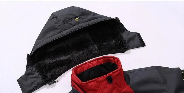 Herren Winterjacke Herren Wasserdicht Winddicht Parka Herren Schnee Abwehr Dicker Mantel Herren