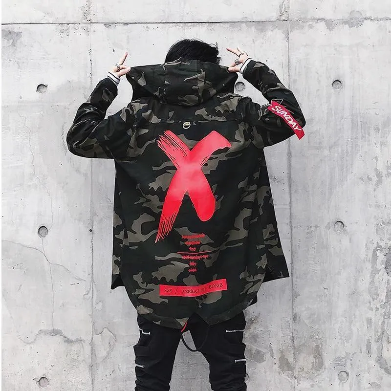 Patchwork Camouflage Männer Bomber Jacke Mantel Herbst Pilot Flug Biker Jacke Männer
