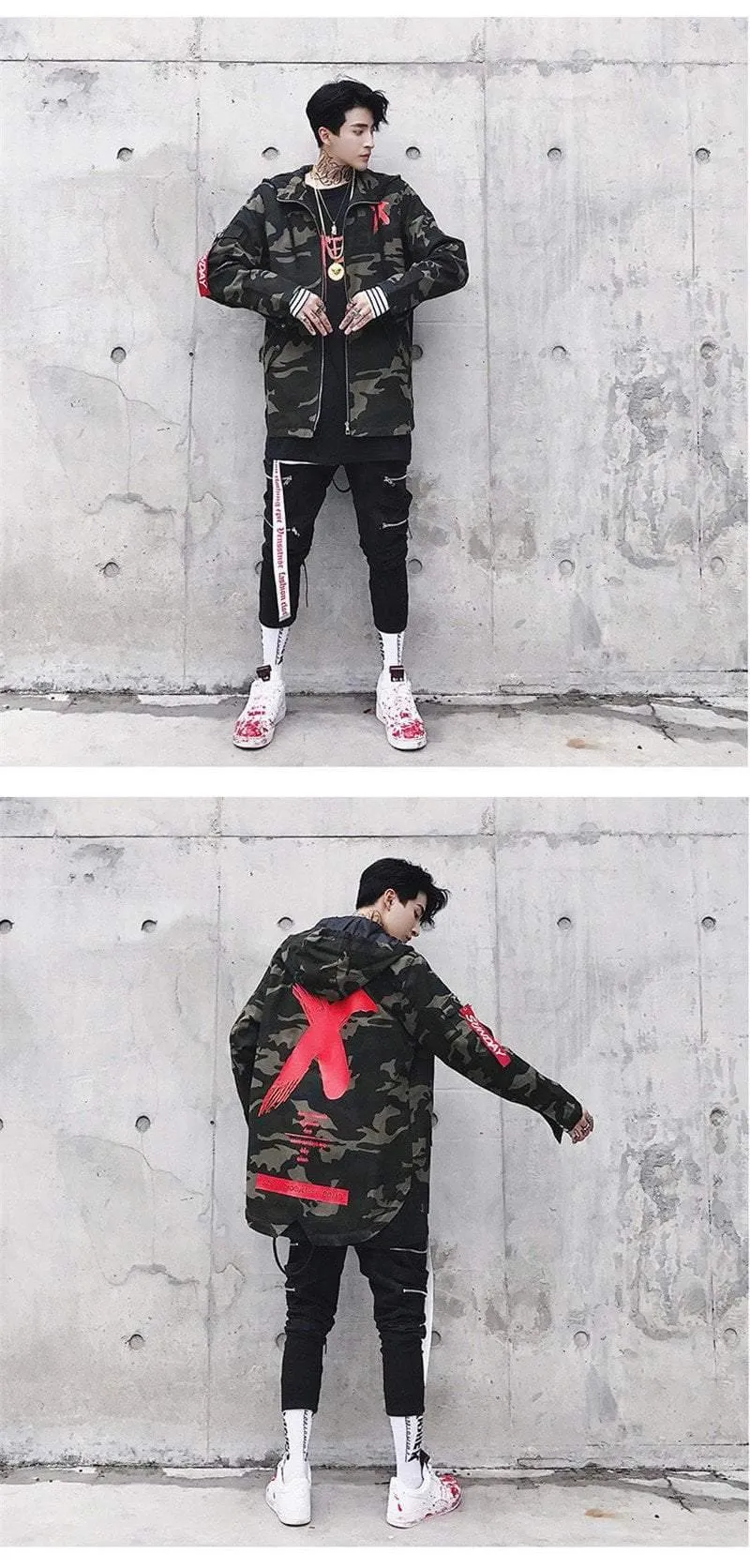 Patchwork Camouflage Männer Bomber Jacke Mantel Herbst Pilot Flug Biker Jacke Männer