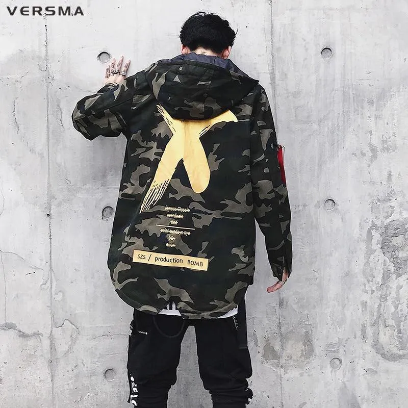 Patchwork Camouflage Männer Bomber Jacke Mantel Herbst Pilot Flug Biker Jacke Männer