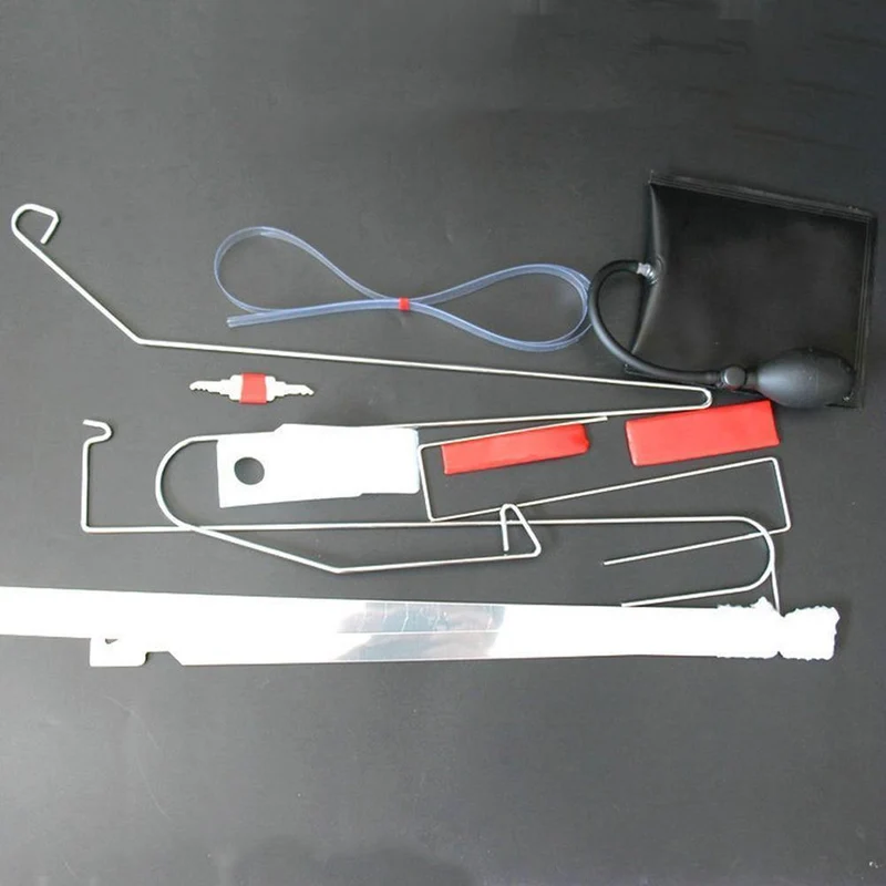 9-teiliges Auto-Reparatur-Hilfs-Wartungswerkzeug, Tür-Expander, Autotür-Wartungs-Sets (9 Tür-Werkzeuge und 1 Airbag)