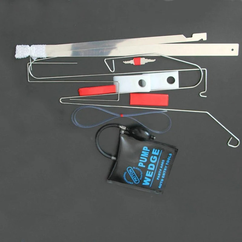 9-teiliges Auto-Reparatur-Hilfs-Wartungswerkzeug, Tür-Expander, Autotür-Wartungs-Sets (9 Tür-Werkzeuge und 1 Airbag)