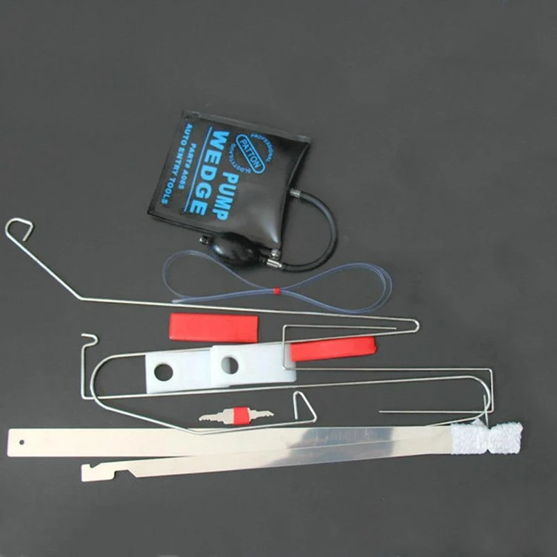9-teiliges Auto-Reparatur-Hilfs-Wartungswerkzeug, Tür-Expander, Autotür-Wartungs-Sets (9 Tür-Werkzeuge und 1 Airbag)