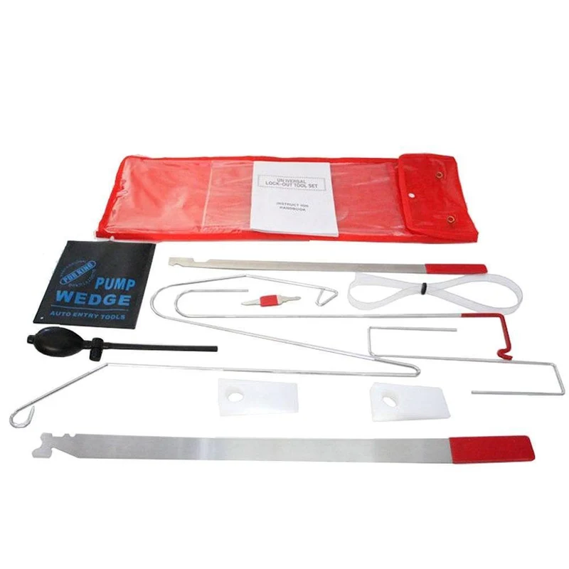 9-teiliges Auto-Reparatur-Hilfs-Wartungswerkzeug, Tür-Expander, Autotür-Wartungs-Sets (9 Tür-Werkzeuge und 1 Airbag)