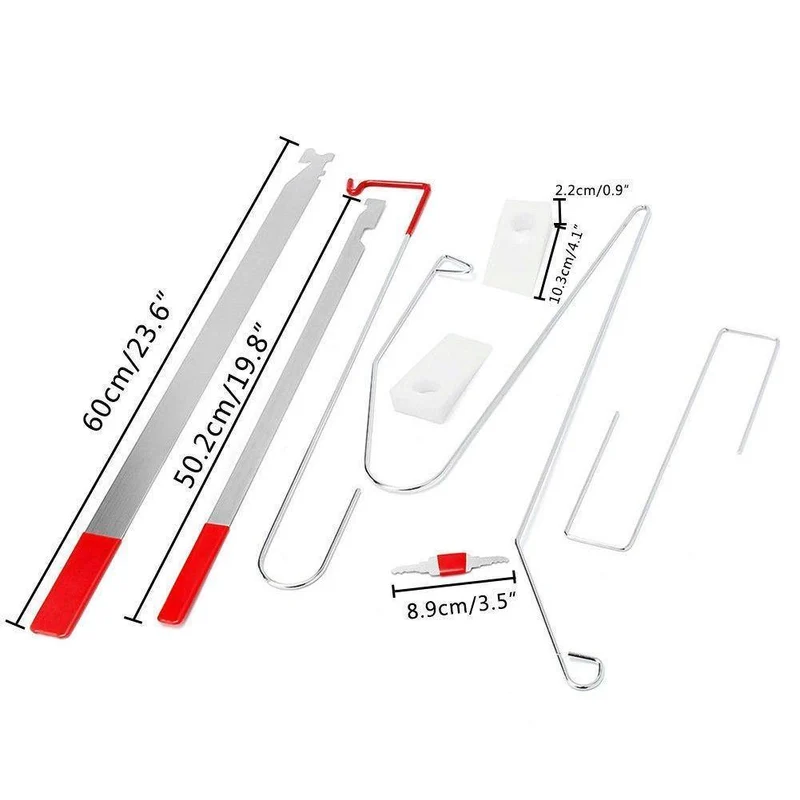 9-teiliges Auto-Reparatur-Hilfs-Wartungswerkzeug, Tür-Expander, Autotür-Wartungs-Sets (9 Tür-Werkzeuge und 1 Airbag)