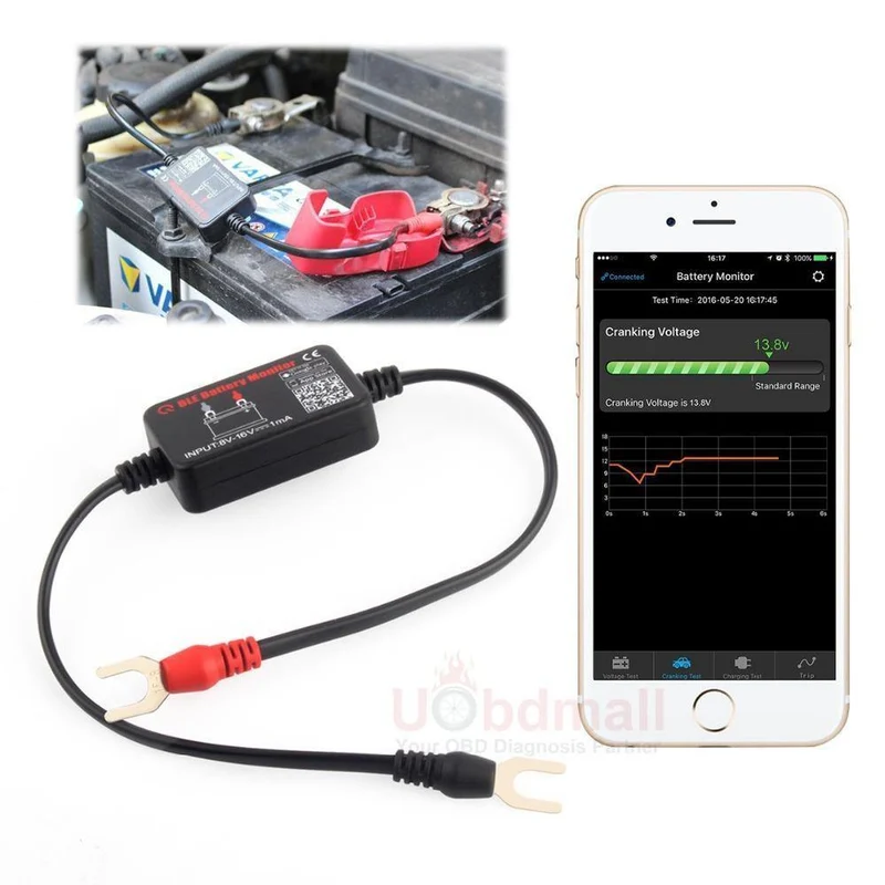 BM2 Auto Bluetooth Tester Batterie Auto 12v Ladegerät Automatische Ankurbeln Test für Android OBD2 IOS Analysator Diagnose Auto Werkzeug
