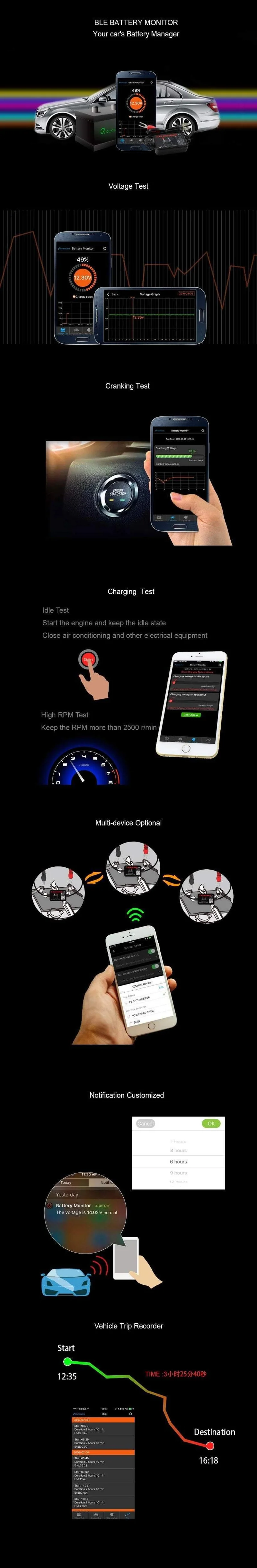 BM2 Auto Bluetooth Tester Batterie Auto 12v Ladegerät Automatische Ankurbeln Test für Android OBD2 IOS Analysator Diagnose Auto Werkzeug