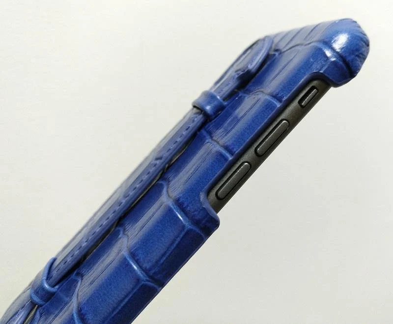 Leder Handschlaufe Halter Hülle für iPhone X XS Max Handy Luxus Krokodil Dünn Slim Hard Cover Solque
