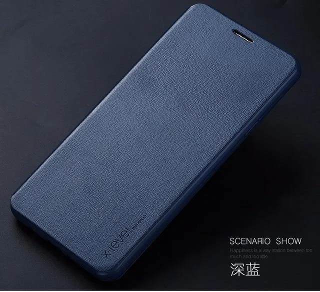 Leder Flip Handyhülle für iPhone 6 Hülle iPhone 8 7 Plus Ständer Halter Schutzhülle für iPhone X XS Max XR