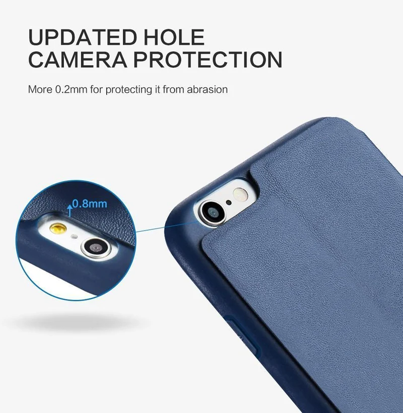 Leder Flip Handyhülle für iPhone 6 Hülle iPhone 8 7 Plus Ständer Halter Schutzhülle für iPhone X XS Max XR