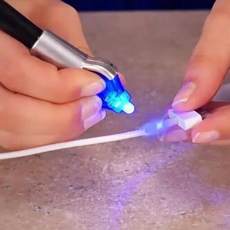 Super Powered Liquid Plastic Schweißen 5 Zweite Fix Uv Licht Handy Repair Tool Mit Kleber