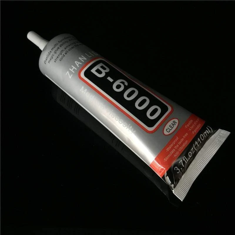 1 Pcs B-6000 Kleber 110ml Mehrzweck B6000 Klebstoff Strass Kristall Schmuck Handwerk Diy Touchscreen Handy Reparatur Glas
