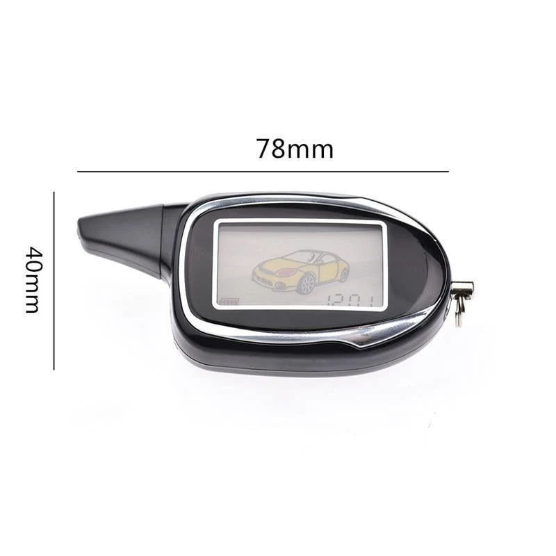 Russische Version 2-Weg LCD-Fernbedienung Schlüsselanhänger Tamarack Für Zweiwegautowarnungssystem Scher khan M7 Scher-Khan Magicar7